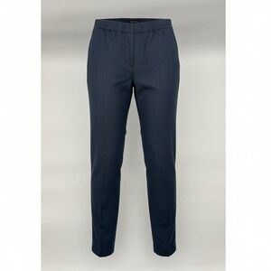 Talbots Womens Navy Blue Italian Flannel Pull On Straight Leg Trousers Size‎ 10